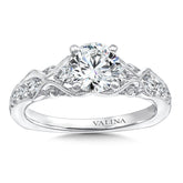 Engagement Ring With Diamond Side Stones